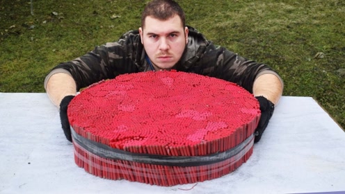 50000个擦炮一起点是什么感觉?场面十分震撼!