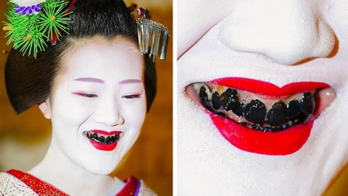 为什么日本女人结婚,新婚之夜要挂掉鼻毛,涂黑牙齿?真相令人意外