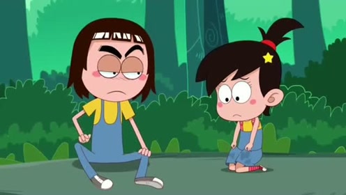 阿u之神奇萝卜:阿u把阿美的衣服弄脏了,阿美哭得很伤心.