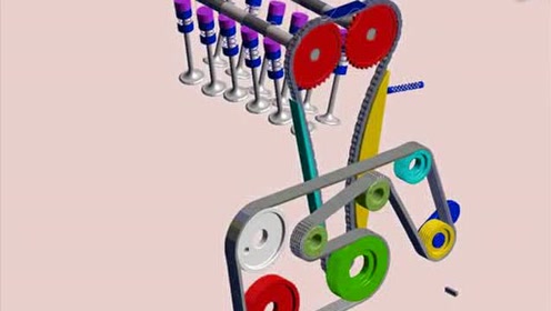[图]发动机机械运动的仿真动画