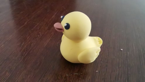 橡皮泥小黄鸭,手工diy卡通动物,粘土制作小黄鸭步骤萌萌哒!