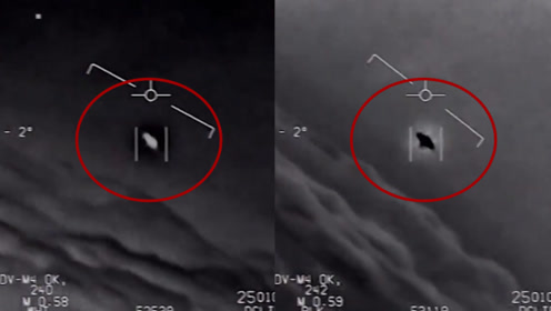 美国防部公布UFO高清视频 画面显示惊人瞬间 司令：它没有翼！