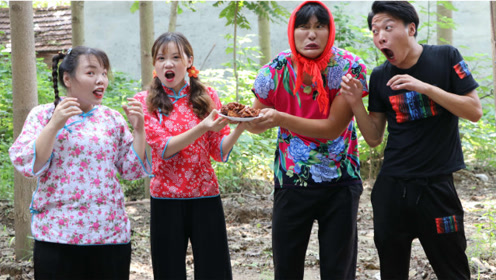 短剧:小甜甜和来福一起吃炸鸡,没想一眨眼的功夫妈妈吃光一整盘