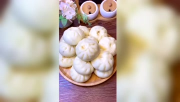 素馅的香菇油菜包，简单易上手