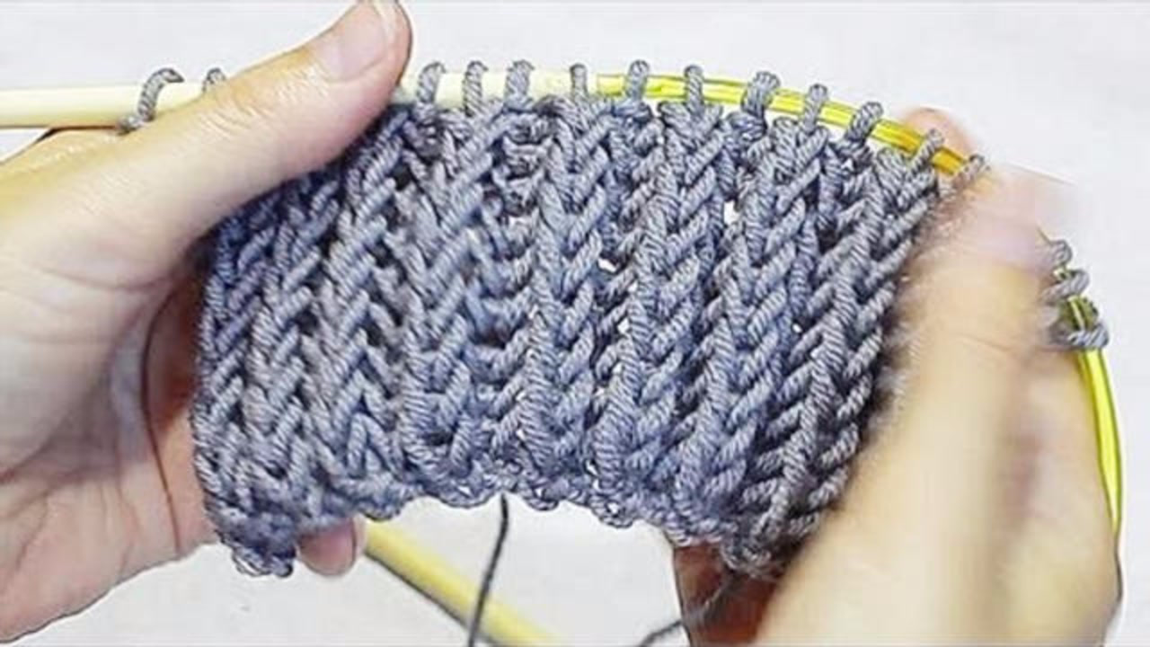 经典又漂亮的棒针元宝针花样,织帽子,围巾超级好看