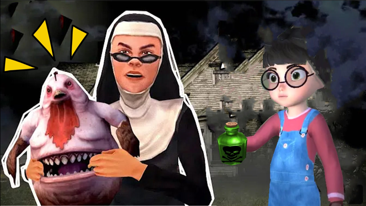 邪恶修女第二代:塔米一拳打倒了大公鸡,成功制作了安眠药水!