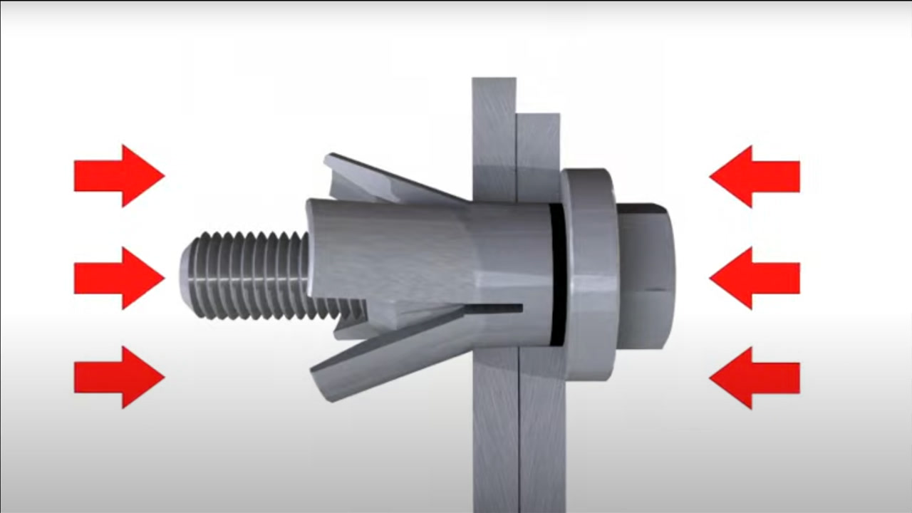 德国膨胀螺栓有多厉害?动画演示承重原理,难怪挂200斤都不掉