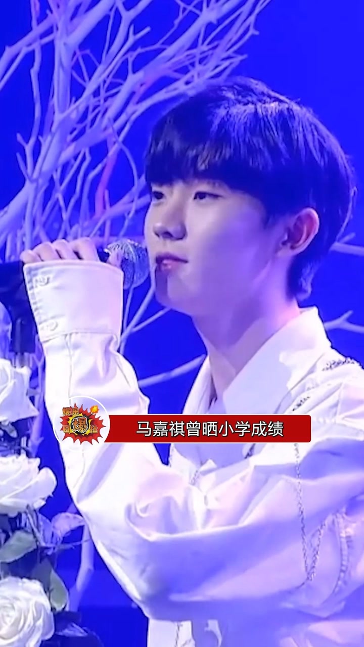 马嘉祺曾经晒出小学成绩,英语100分,数学95分,成绩相当不错,希望高考