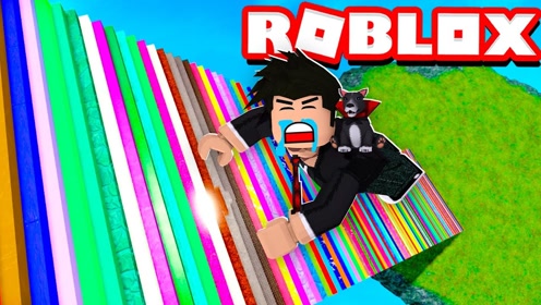 阿火解说roblox罗布乐思205期:爬楼梯模拟器,爬上去就为了跳下去