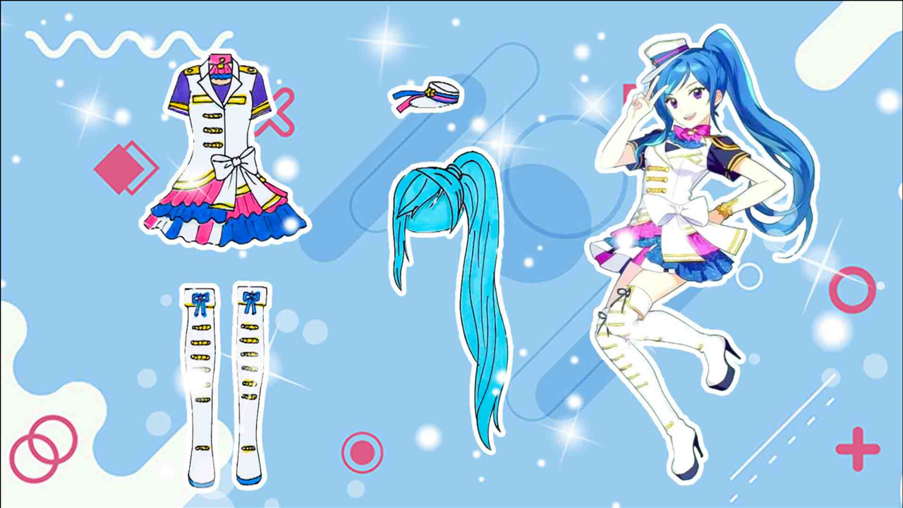 手工纸娃娃玩具:纸娃娃装扮《菲梦少女》宋诗语装扮