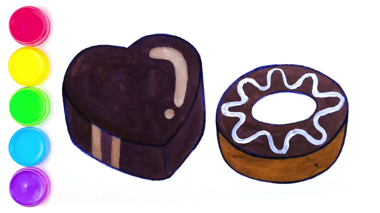 绘画系列,怎样画巧克力?