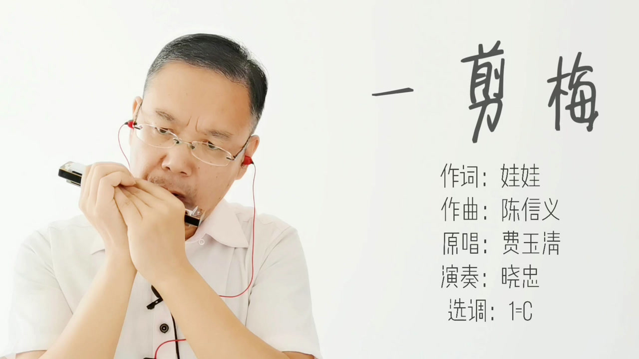 口琴演奏《一剪梅》,真情像梅花开过,冷冷冰雪不能淹没