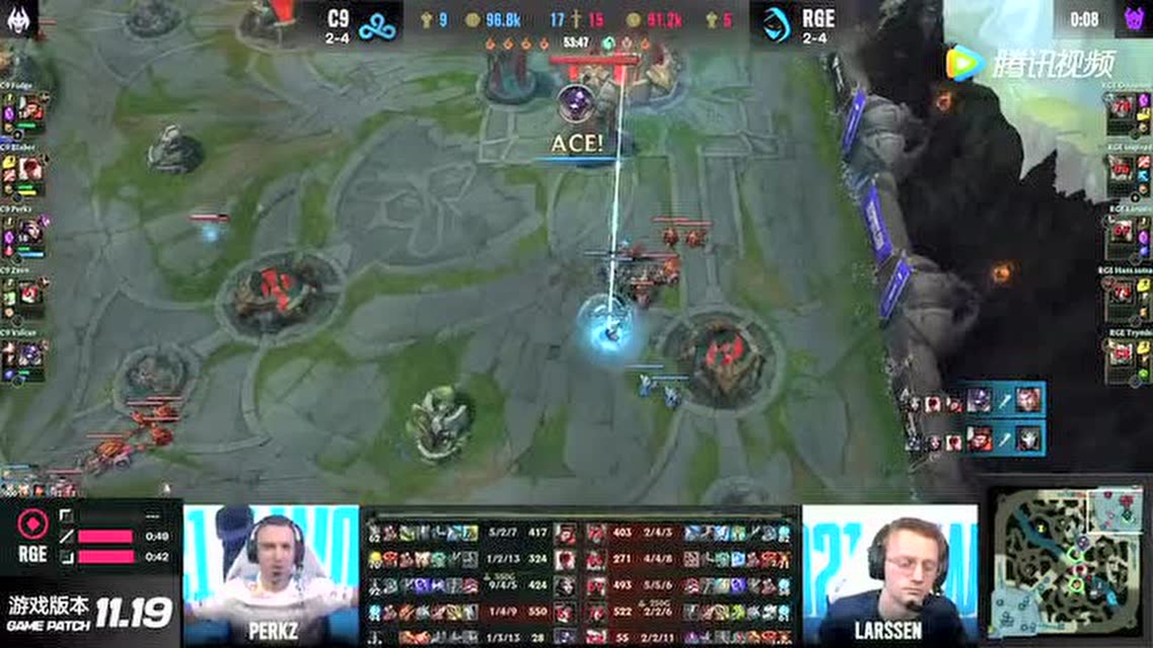 瑞兹大招开车酿车祸 C9奋战到底挺进八强