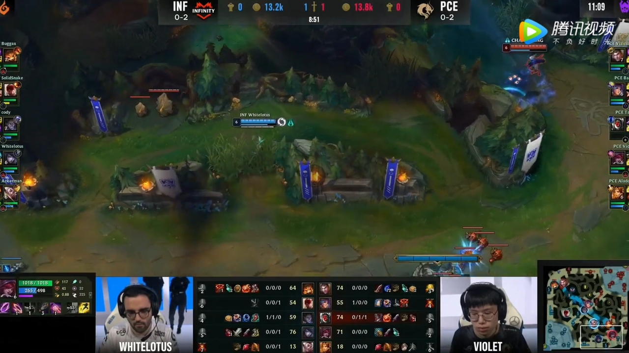 【二路流解说】S11入围赛第2日  INF VS PCE