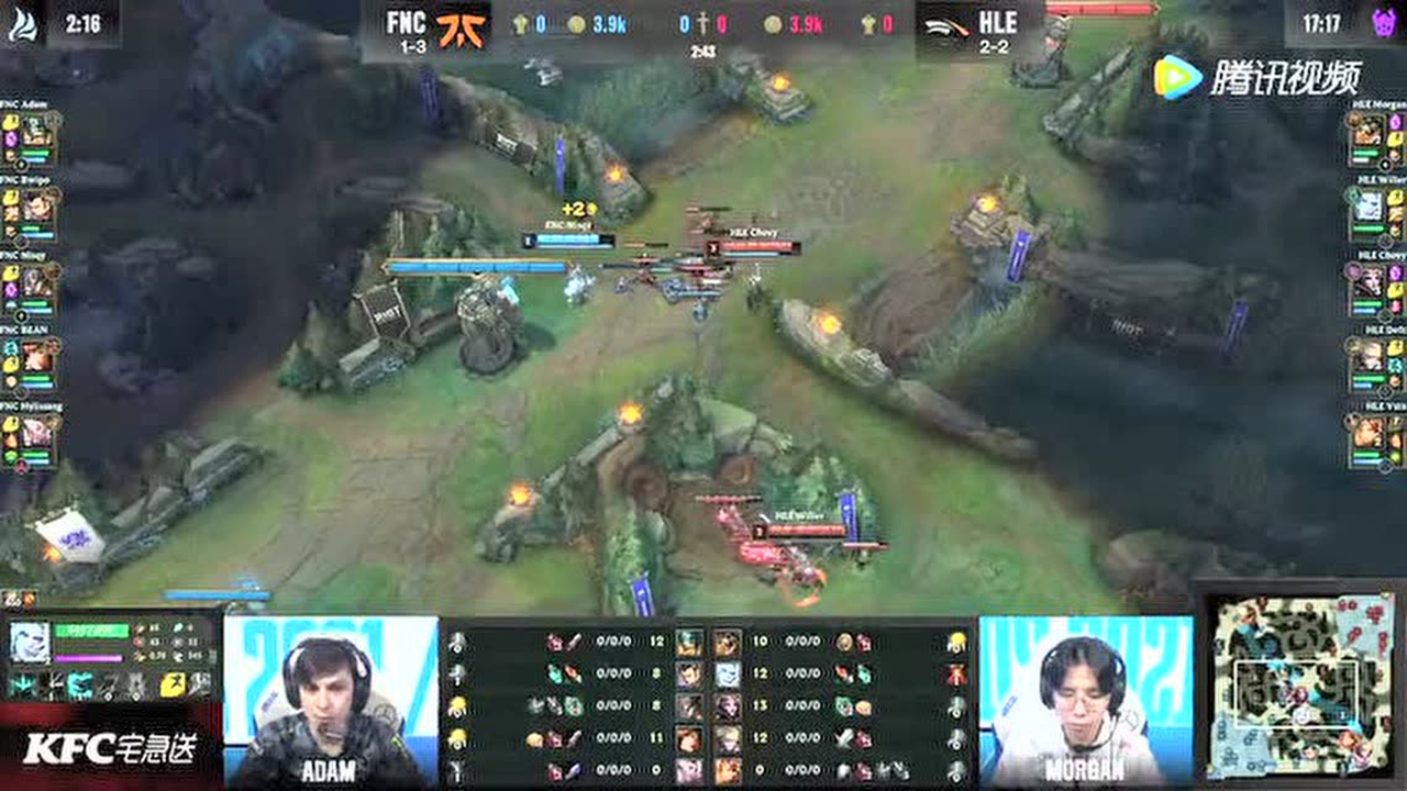 HLE双人强行入侵野区 BEAN赏金及时支援拿下一血