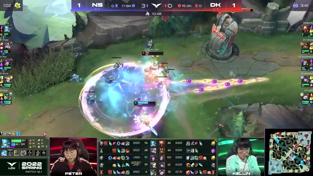 【回放】2022LCK春季赛W2D1 DK vs NS 第三局