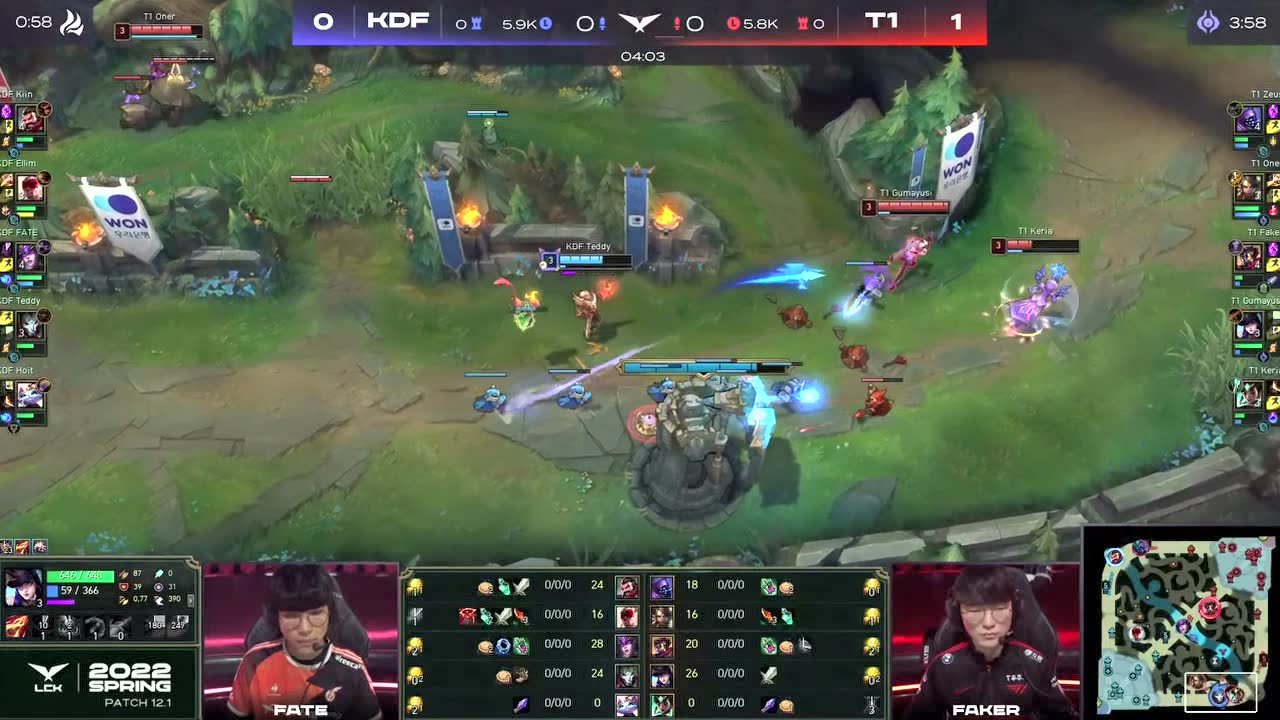 Faker痛失五杀 T1二比零轻取KDF