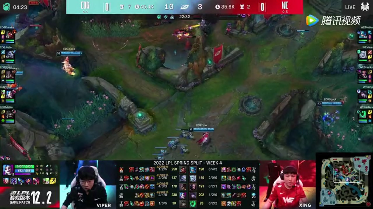 Viper闪现向前秒杀格温 EDG1换4一波拿下首局