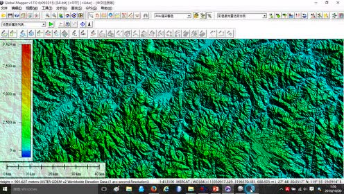 第五课 surfer彩色晕渲等高线地形图的制作
