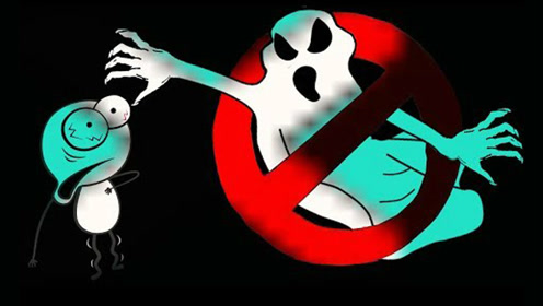 搞笑铅笔画:夜晚遇到鬼