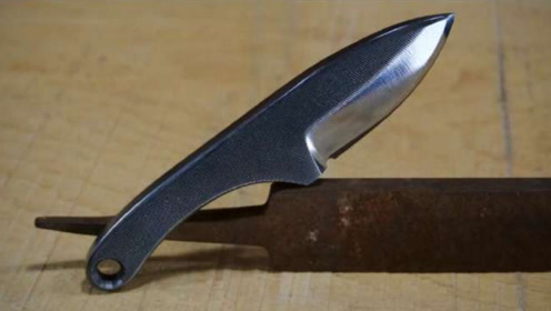 牛人用一把钝刀磨成了锋利无比的快刀,看了这过程,100元都不卖!