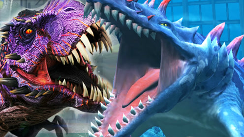 侏罗纪世界 异棘鲨完美1v3教学 教你如何分配策略点数 恐龙公园