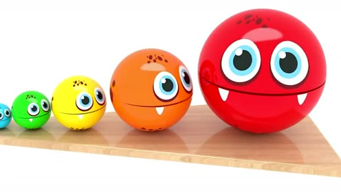 可爱小球比大小,进来看看什么颜色的球最小?