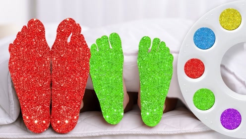 趣味小制作:涂色小脚丫