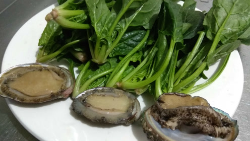 鲍鱼菠菜汤,健康营养又好吃