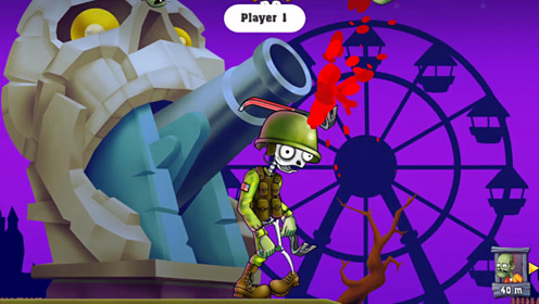 僵尸弓箭手 购买大兵僵尸,遇到囚犯僵尸,用手榴弹炸成粉