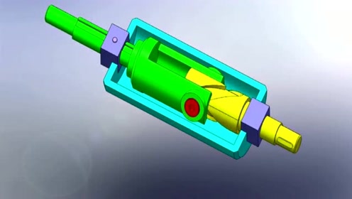 一种可以把旋转运动转化为直线运动的圆柱凸轮机构