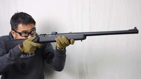 日本玩具版vsr-10栓动步枪,采用bb弹供弹,靶场射击测试