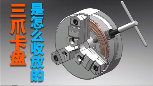 三爪卡盘内部结构图片