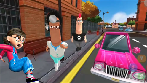 疯狂破坏王:塔米穿越到一个新的小镇,遇到很凶的香肠人!