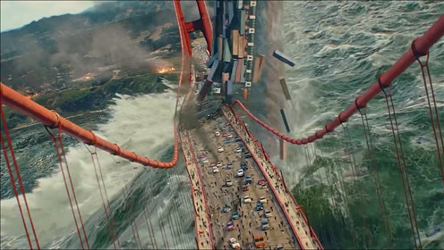 东东的影视圈电 影:末日崩塌0:01:00外国电影里最惨的建筑,金门大桥