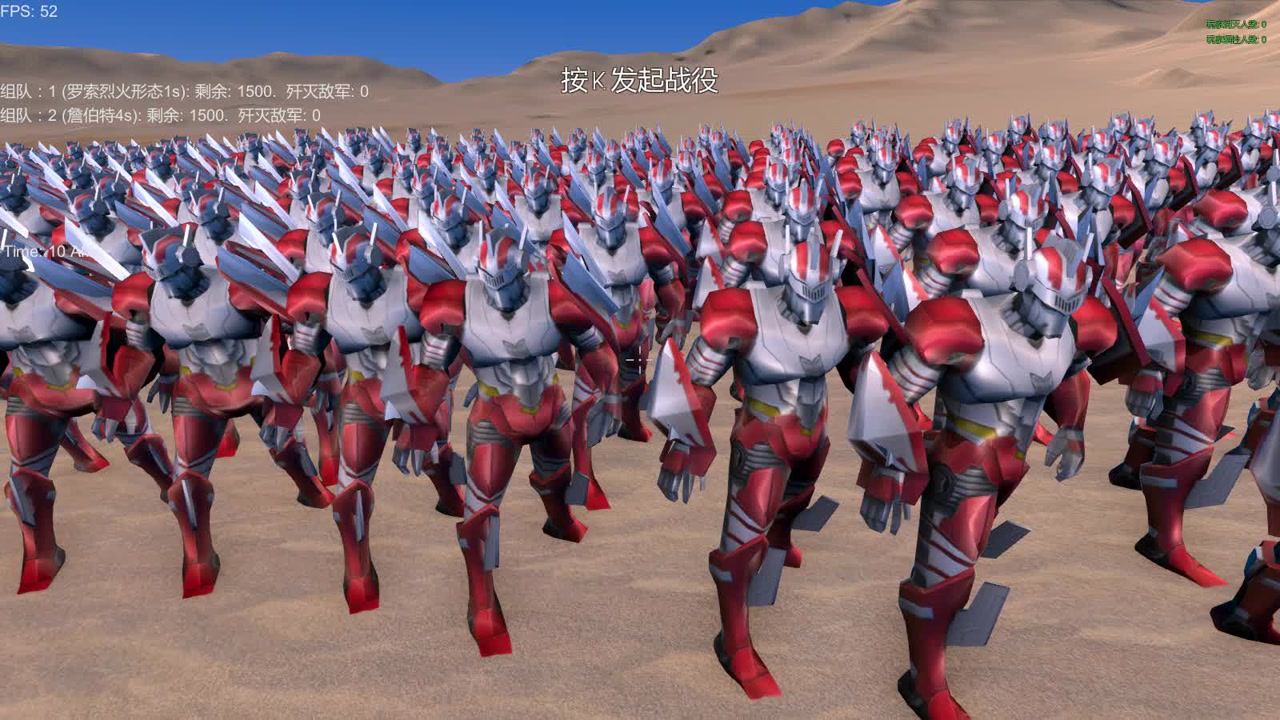 奥特曼战争:1500个烈火形态罗索,大战1500个詹伯特