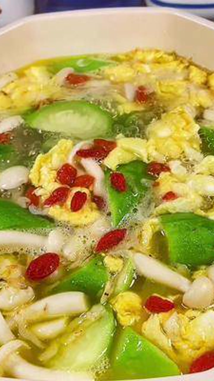 虾皮丝瓜汤#丝瓜汤这样做清热去火还养胃
