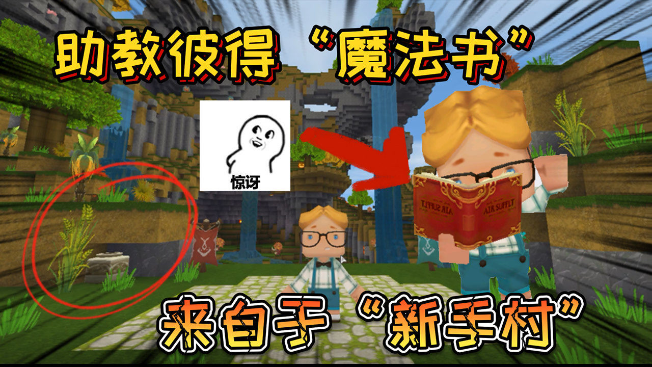 迷你世界:助教彼得的"魔法书"来自新手村,是虚空幻影送给他的