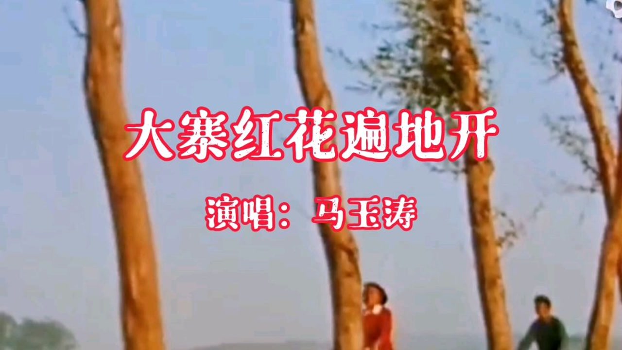 马玉涛《大寨红花遍地开》嘹亮的歌声太好听了,朝气蓬勃,鼓舞人心!
