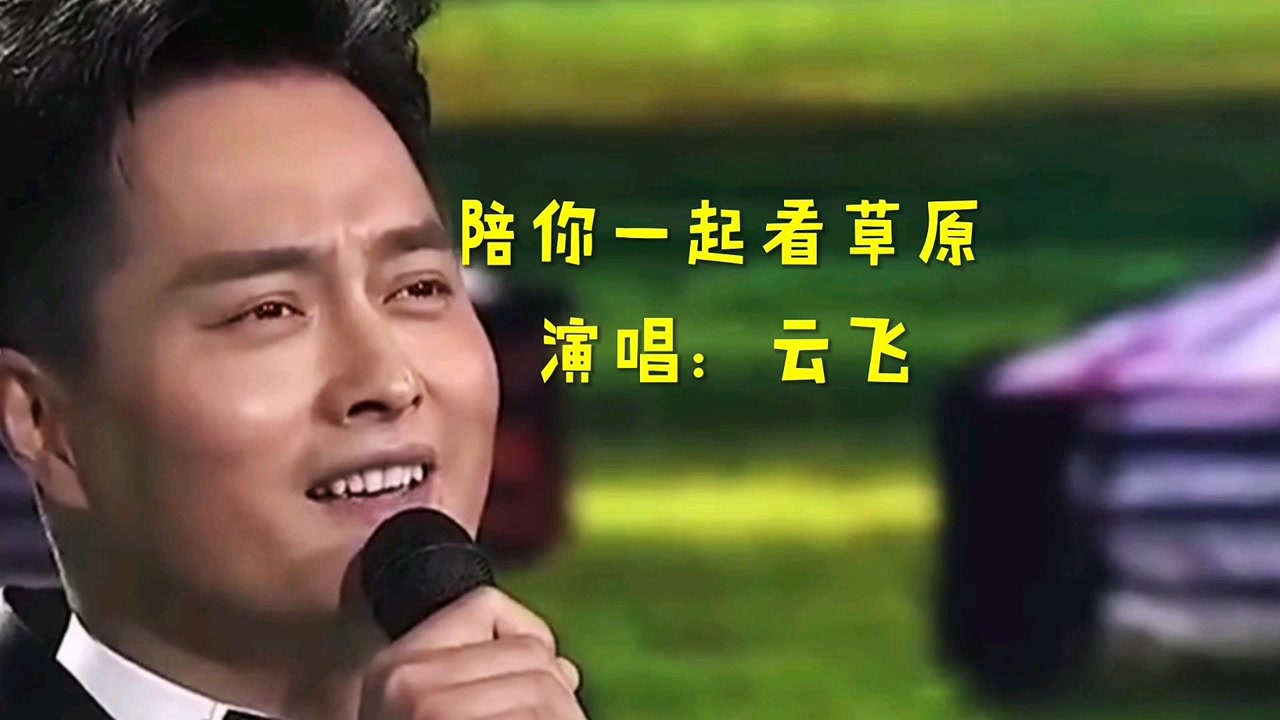 云飞演唱这首:陪你一起看草原,歌声优美动听
