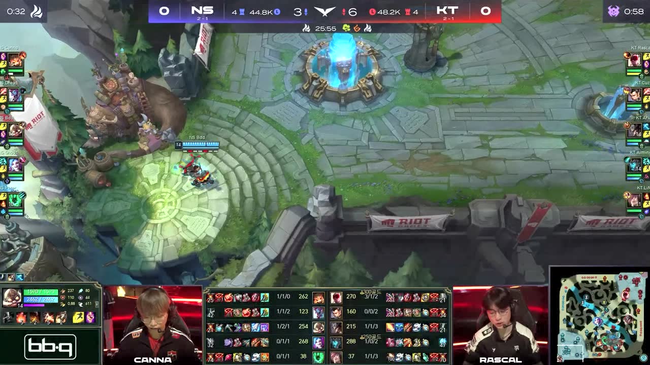 【回放】2022LCK春季赛W2D3 KT vs NS 第一局