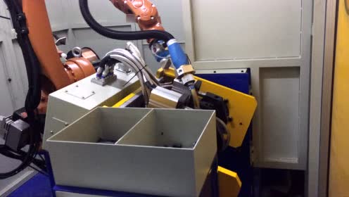 汽車(chē)減震器機(jī)器人自動(dòng)焊接工作站工作過(guò)程
