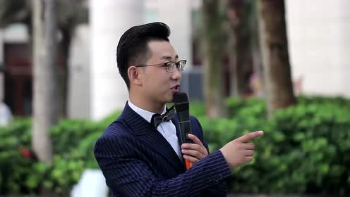 译述主持人张超海口豪生酒店户外婚礼片段