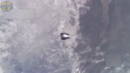 2018年国际空间站又见黑骑士UFO？的图片