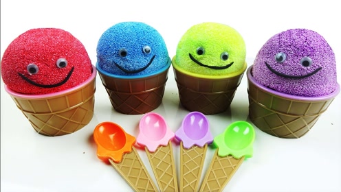 趣味小制作:小玩具藏在泡沫冰淇淋球里