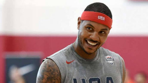 安东尼模仿库里投篮,这样的瓜哥太搞笑了