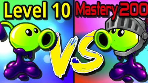 10级毒影豌豆vs200级毒影豌豆, 谁才是真正的慢性死亡?