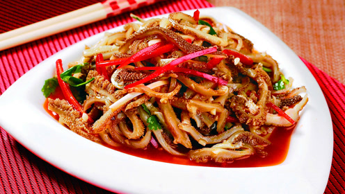 四川口味的"香辣羊肚丝" 麻辣鲜香,爽口过瘾,让我口水直流啊!