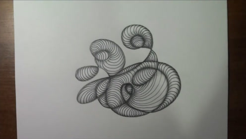 让人眼花缭乱的创意曲线,画起来还挺简单的!