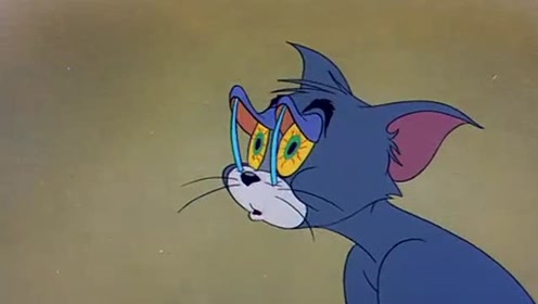 猫和老鼠,汤姆瞌睡到极致,竟然拿牙签支着眼睛